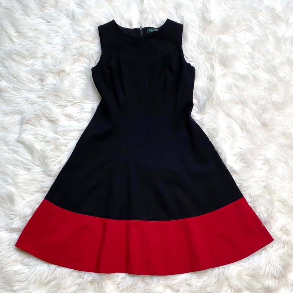 Ralph Lauren Sleeveless A-Line Stretchy Dress